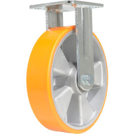 Vestil CST-VE Rigid Caster 8" Dia. x 2"W 1543 lb. Capacity Polyurethane Orange 