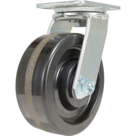 Vestil CST-VE Swivel Caster 8" Dia. x 3"W 2500 lb. Capacity Phenolic Black 