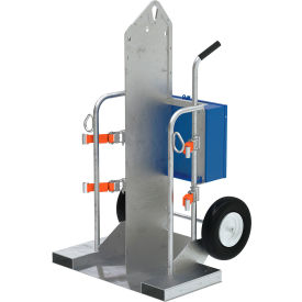 Galvanized Welding Cylinder Torch Cart, 500 lb Capacity view 2