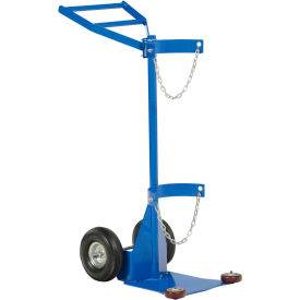 Vestil Manufacturing CYL-DLX-1-PN Deluxe Cylinder Transport Dolly CYL-DLX-1-PN with Pneumatic Wheels image.