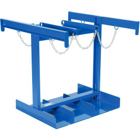 Vestil Steel Cylinder Caddy 6 Maximum Cylinders 800 lb Capacity Blue