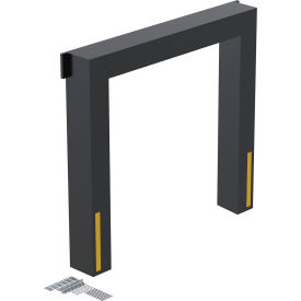 Dock Seal 16" Projection, 8'W x 8'H Door Opening, Black view 2