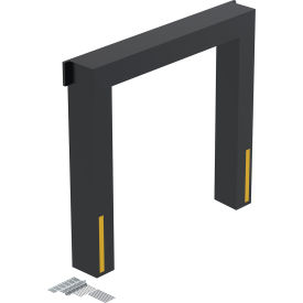 Dock Seal 17" Projection, 8'W x 8'H Door Opening, Black view 2