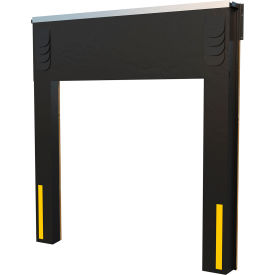Dock Seal/Shelter Combination 14" Projection, 14"L x 8'W x 10'H Door, Black view 2