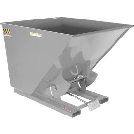 Vestil Steel Medium Duty D-Style Self Dumping Hopper 2 Cu. Yd. 4000 lb. Cap. Machine Gray 