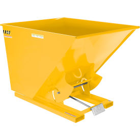 Steel Medium Duty D-Style Self Dumping Hopper, 2 Cu. Yd., 4000 lb. Capacity, Yellow view 2