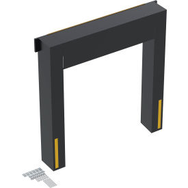 Dock Seal 19" Projection, 8'W x 9'H Door, Black view 2