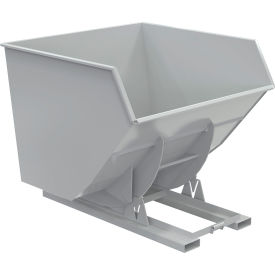 Vestil Manufacturing D-400-HD-NB-GY-MG Vestil™ Heavy Duty No Bump & Dump Hopper, Steel, 4 Cu. Yd., 6000 lb. Capacity, Machine Gray image.