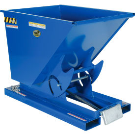 Vestil Steel Medium Duty D-Style Self Dumping Hopper 1/2 Cu. Yd. 4000 lb. Capacity Blue 