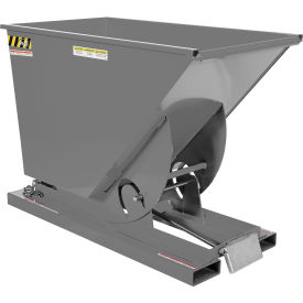 Steel Heavy Duty D-Style Self Dumping Hopper, 3/4 Cu. Yd., 6000 lb. Cap., Machine Gray view 2