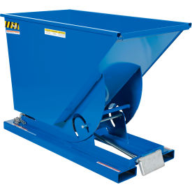 Vestil Steel Medium Duty D-Style Self Dumping Hopper 3/4 Cu. Yd. 4000 lb. Capacity Blue 