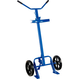 2-Wheel Steel Barrel/Drum Truck, Mold-On Rubber Wheels, 800 lb Capacity view 2