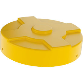 Low Density Polyethylene Drum Cover For 55 Gallon Closed Head Drum, Yellow view 2