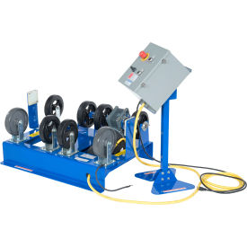 Steel Horizontal Drum Roller Mixer, 1PH, 115V, 1000 lb. Capacity, Blue view 2