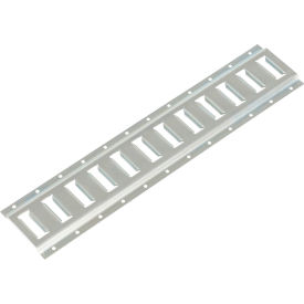 Vestil Steel Zinc Plated E-Track 2L Silver 