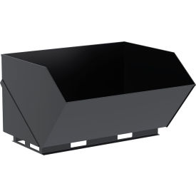 Vestil Steel Skid Steer Hopper 2 Cu. Yd. 4000 lb. Capacity Black 