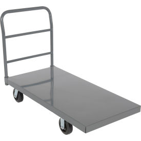 Vestil Steel Smooth Deck Platform Truck 6" Mold-On-Rubber Casters 48" x 24" 2000 lb. Cap. 
