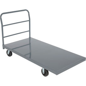 Vestil Steel Smooth Deck Platform Truck 6" Mold-On-Rubber Casters 66" x 30" 2000 lb. Cap. 