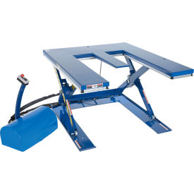 Vestil Steel Low Profile Electric Lift Table E Type 63"Lx 53-1/2"W 3000 Lb. Capacity 