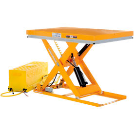 Vestil Steel Work Station Electric Hydraulic Scissor Table 48"L x 32"W 1500 Lb. Capacity 