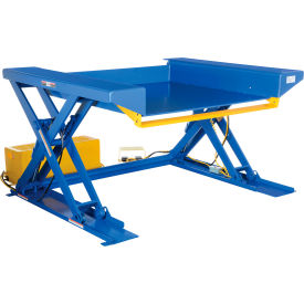 Steel Ground Lift Scissor Table, 78"L x 67-1/16"W, 2000 lb. Capacity view 2