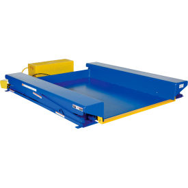 Vestil Steel Ground Lift Scissor Table 78"L x 75-1/16"W 4000 Lb. Capacity 