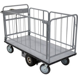 Vestil Steel Electric Material Handling Cart w/Sides 68-7/8"L x 28-3/4"W 1500 lb. Capacity 