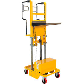 Vestil Steel Electric Lift Manual Drive Order Picker 440 lb. Capacity 