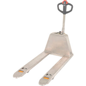 Vestil Stainless Steel Fully Electric Pallet Truck 3000 lb. Capacity 27"W x 63-1/2"L Forks 