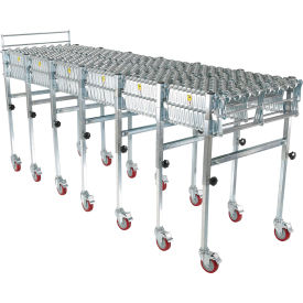 Vestil Manufacturing EXCNV-S-24-24 Vestil™ Expandable Steel Roller Skate Conveyor, 2" Roller Dia. image.