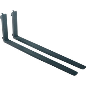 Forged Steel Forks with Carriage Pin, 4"W x 60"L, 5000 lb. Capacity, Black view 2