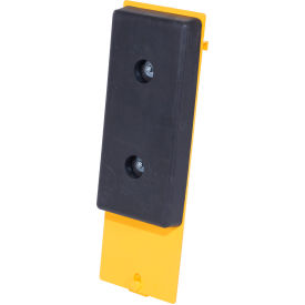 Vestil Molded Rubber/Steel Class III Fork Truck Carriage Bumper Black / Yellow 