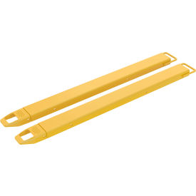 Steel Fork Extensions, 4"W x 60"L, 4000 lb. Capacity, Yellow view 2