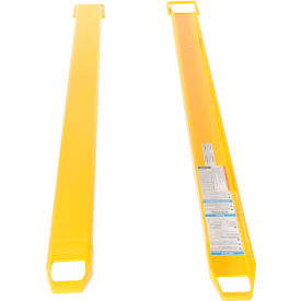 Vestil Steel Fork Extensions 4"W x 84"L 4000 lb. Capacity Yellow 