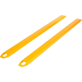 Vestil Steel Fork Extensions 4"W x 90"L 4000 lb. Capacity Yellow 