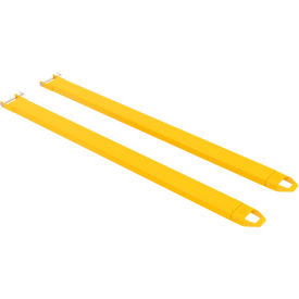 Steel Pin Style Fork Extensions 6"W x 120"L, 4000 lb. Capacity, Yellow view 2