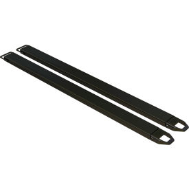 Steel Fork Extensions 6"W x 96"L, 4000 lb. Capacity, Black view 2