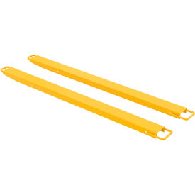 Steel High Strength Fork Extensions, 4"W x 72"L 4000 lb. Capacity, Yellow view 2