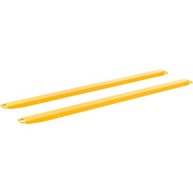 Steel High Strength Fork Extensions, 4"W x 96"L, 4000 lb. Capacity, Yellow view 2