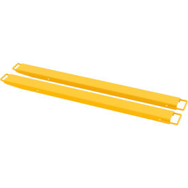 Steel High Strength Fork Extensions, 5"W x 72"L, 4000 lb. Capacity, Yellow view 2