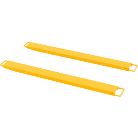 Steel High Strength Fork Extensions, 6"W x 72"L, 4000 lb. Capacity, Yellow view 2