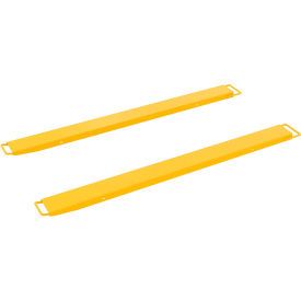 Steel High Strength Fork Extensions, 6"W x 84"L, 4000 lb. Capacity, Yellow view 2