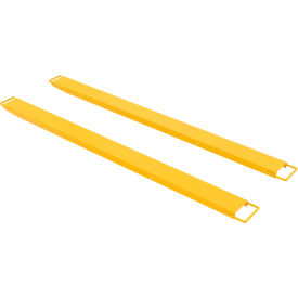 Steel High Strength Fork Extensions, 6"W x 96"L, 4000 lb. Capacity, Yellow view 2