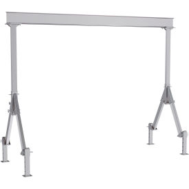 Fixed Height Aluminum Gantry Crane w/ Adj. Leveling Option, 15'W x 10-11/16'H, 4000 lb. Cap view 2