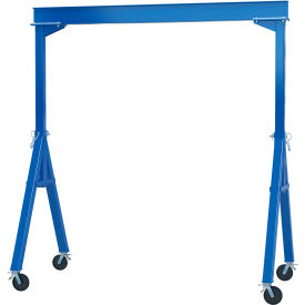 Vestil Fixed Height Steel Gantry Crane with Total Locking Casters 20W x 10H 2000 lb. Capacity 
