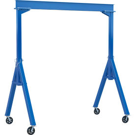 Vestil Fixed Height Steel Gantry Crane with V-Groove Ductile Casters 20W x 10H 4000 lb. Capacity 