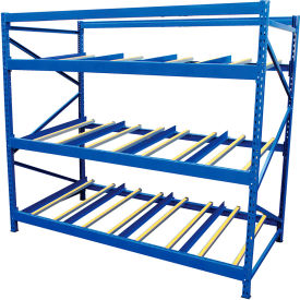 Carton Flow Rack, 3 Levels, 96"W x 36"D x 84"H view 2