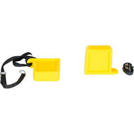 Vestil Manufacturing FPU-TK-45-M-YL Magnetic Fork Tip Protector 7-1/4"L x 8-13/16"W, Yellow image.