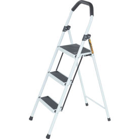 Steel Household Fold Up Step Ladder 3 Step, 225 lb. Capacity view 2