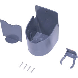 Vestil Fork Truck Accessory Plastic Stretch Wrap Caddy Dark Gray 